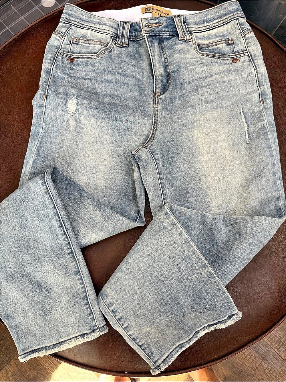 Democracy AB Solution Straight Leg Jeans in Blue Waist 10